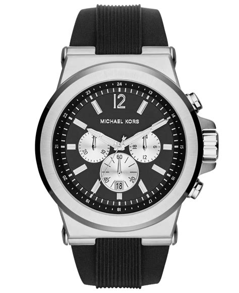 michael kors dylan black silicone watch|Michael Kors dylan watch strap.